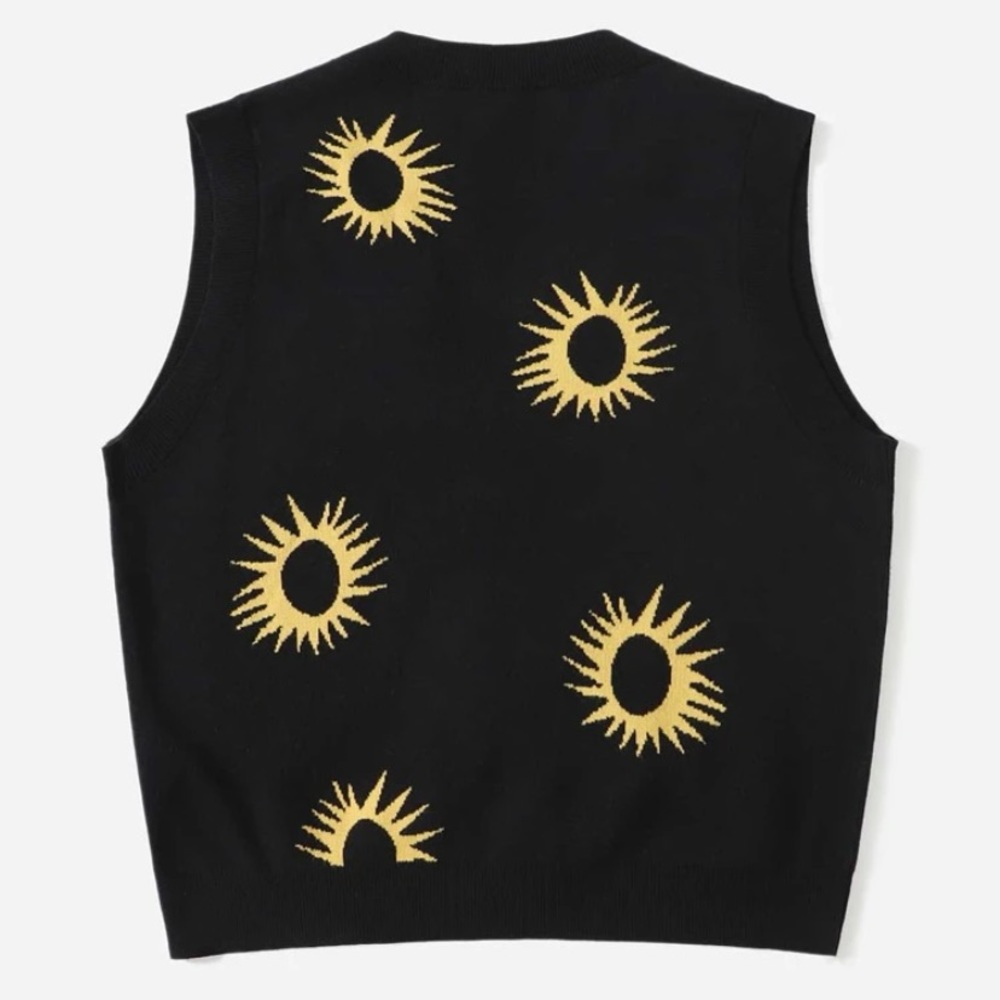 Sunshine Sweater Vest with Buttons - SHEIN Size 2XL - NWOT - Picture 5 of 5